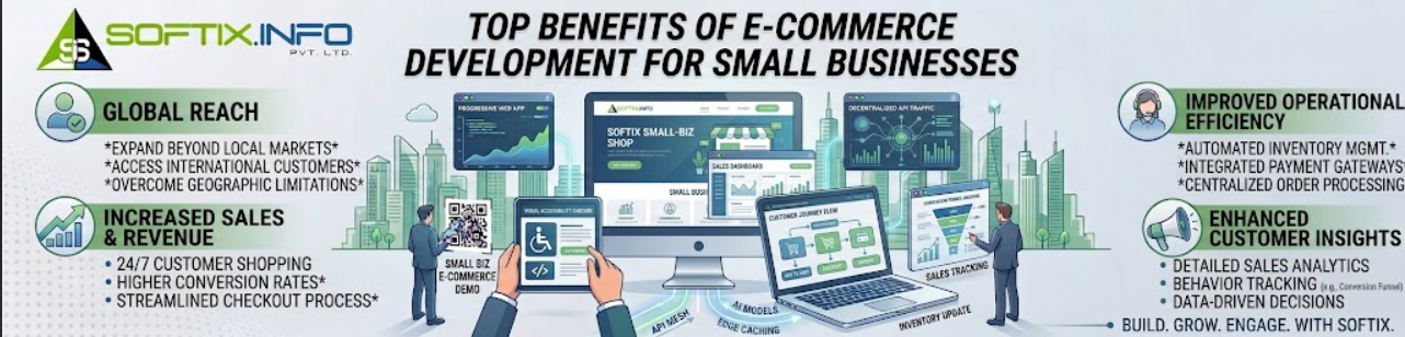 Top Benefits of E-Commerce Development for Small Businesses