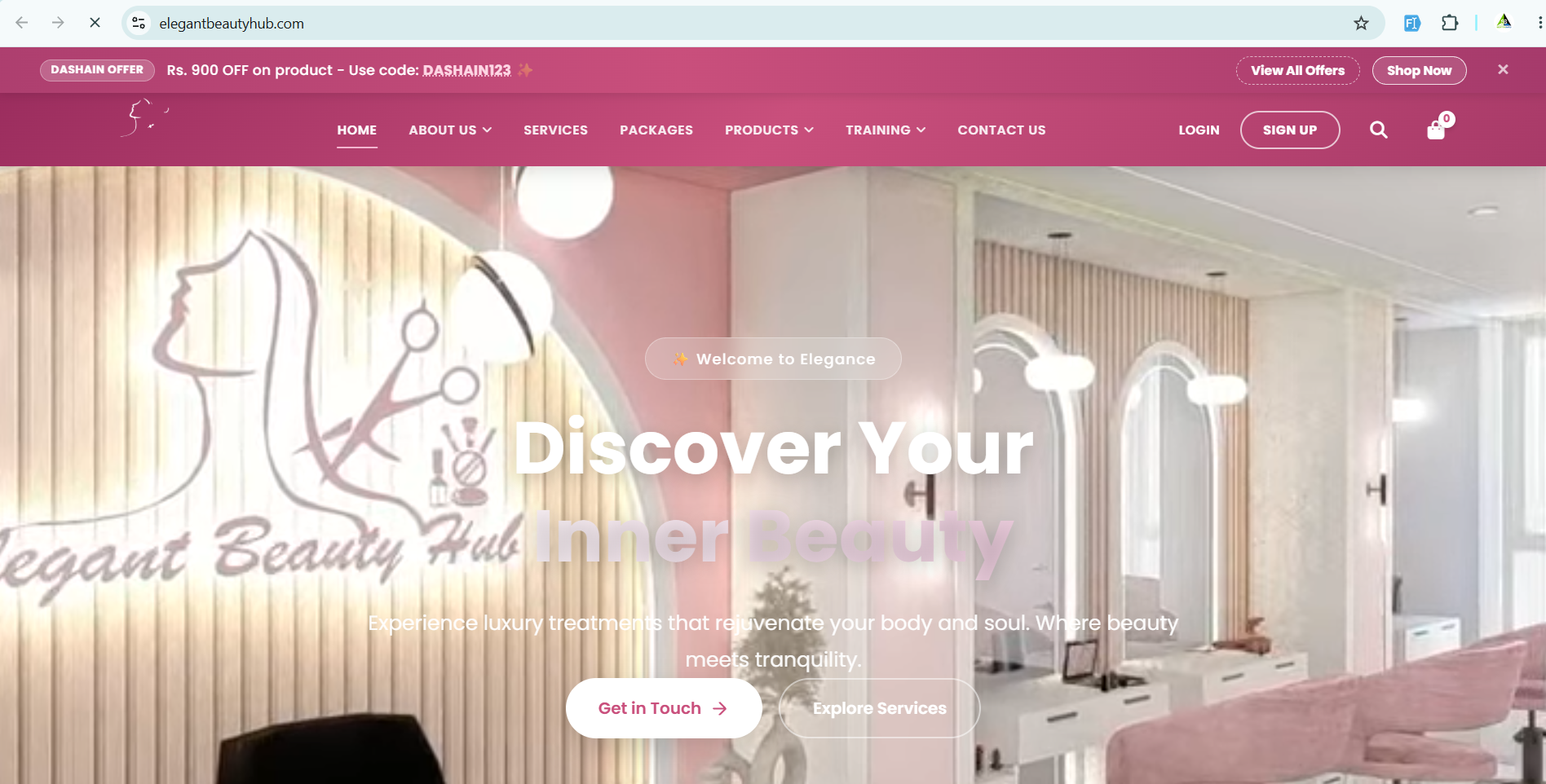 Elegant Beauty Hub